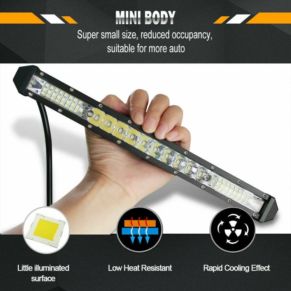 LED Spot & Flood Light Bar – 12V/24V