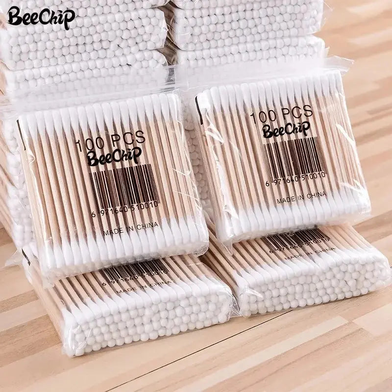 200PCS Wooden Double-Ended Cotton Swabs