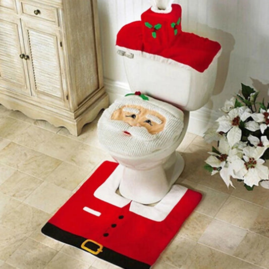 Weihnachtlicher Toilettensitzbezug