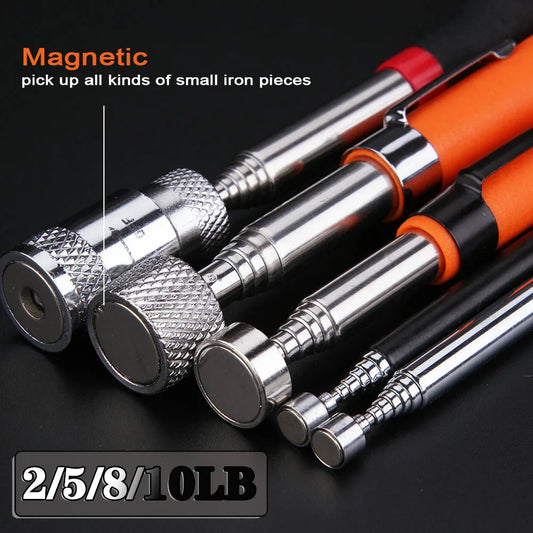 Metal Pickup Stick - Portable Magnetic Pickup Tool with Light