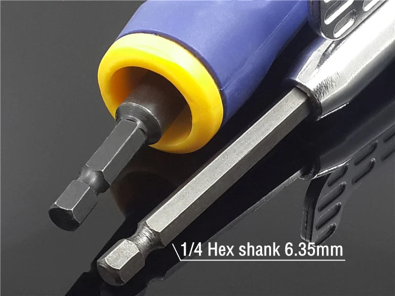 Angled Magnetic Adapter with Adjustable Ratchet Screwdriver