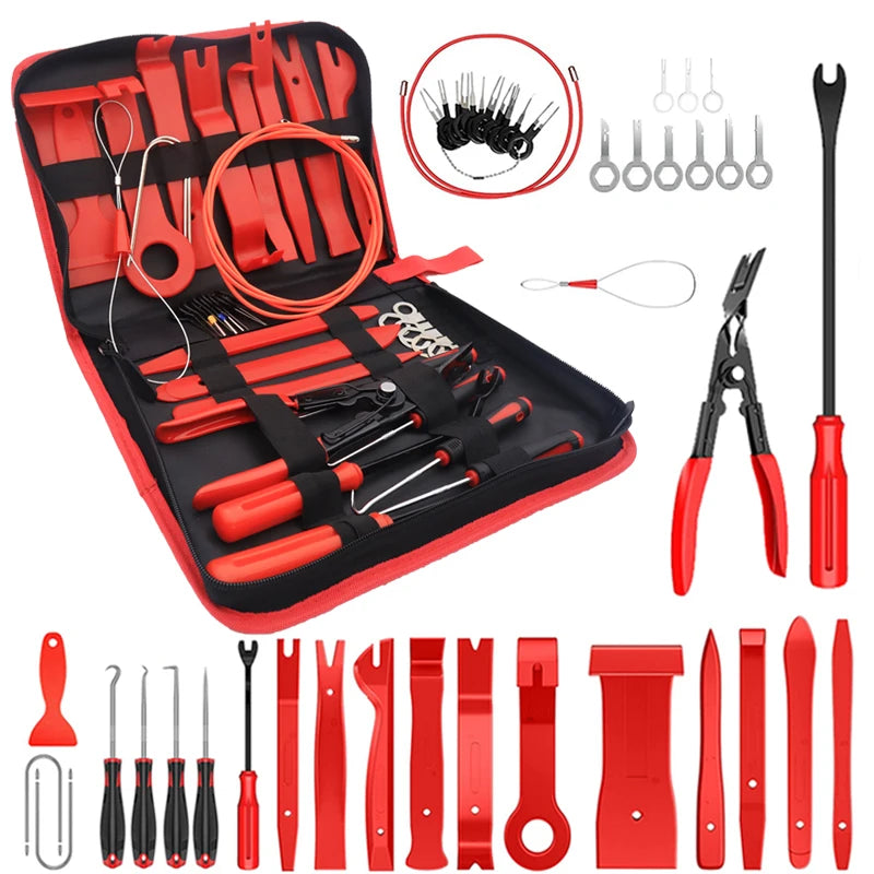 Auto Interior Disassembly Kit - Plastic Trim Removal Tool Set