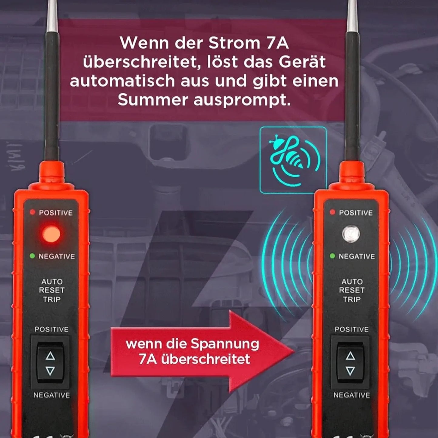 Bilkretstestare - Power Circuit Probe Detector