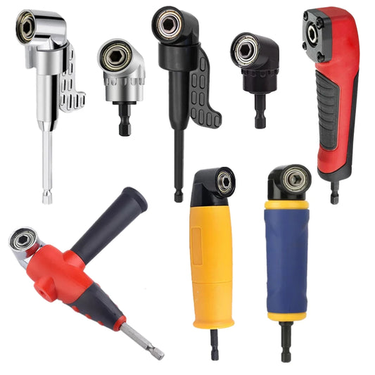 Angled Magnetic Adapter with Adjustable Ratchet Screwdriver