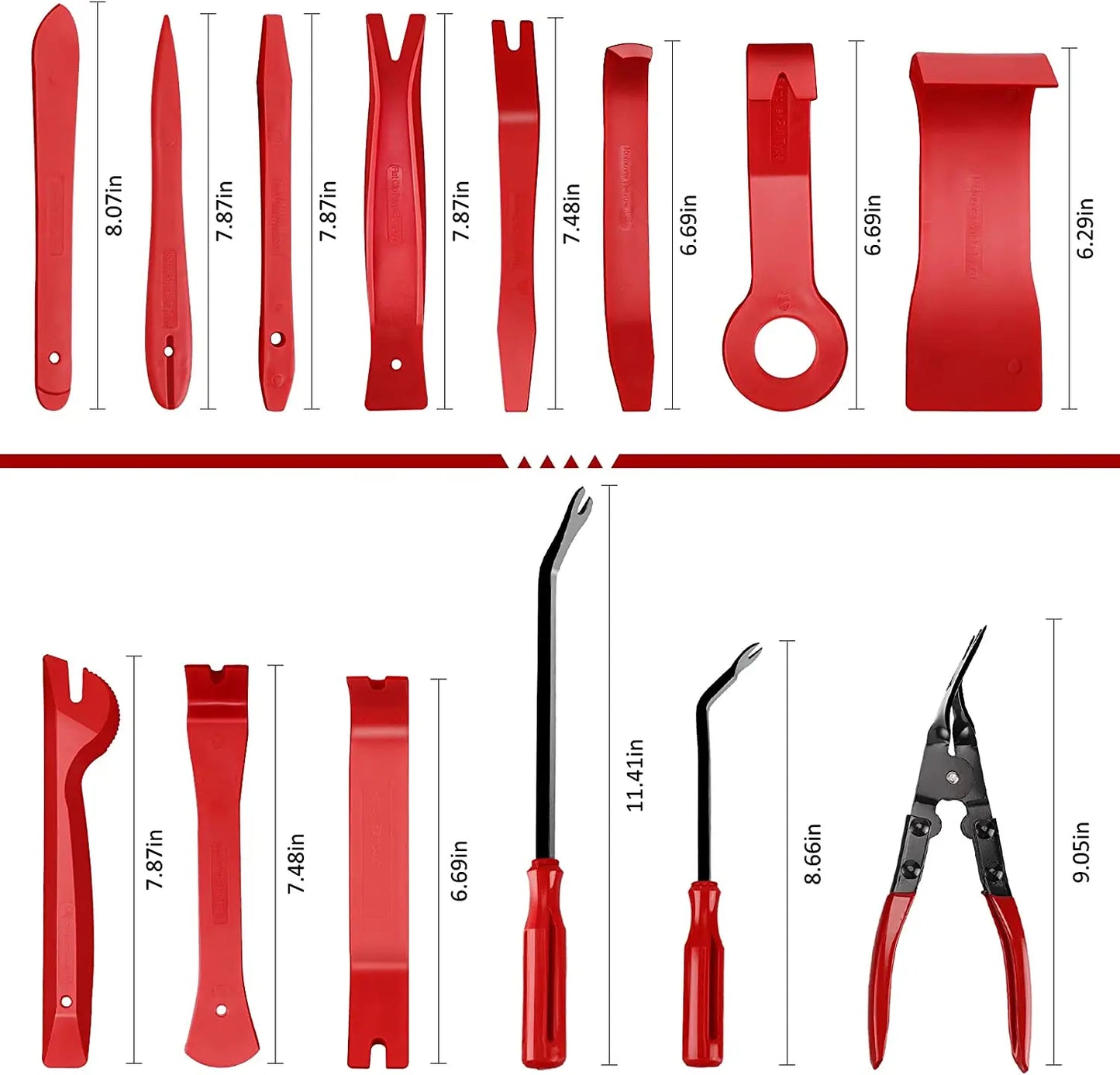 Auto Interior Disassembly Kit - Plastic Trim Removal Tool Set