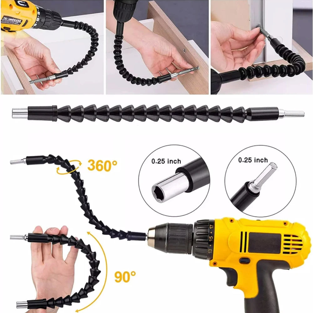 Angled Magnetic Adapter with Adjustable Ratchet Screwdriver