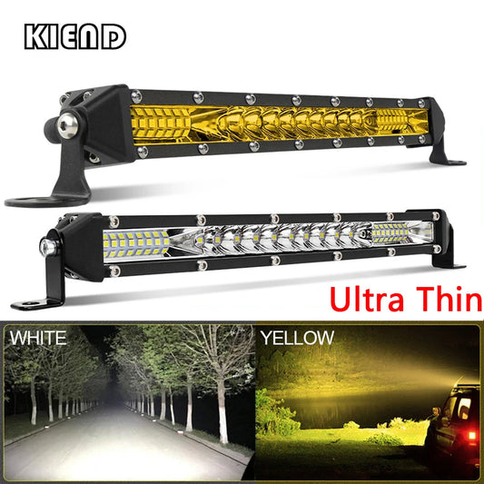 LED Bar, Yellow/White, 12V/24V