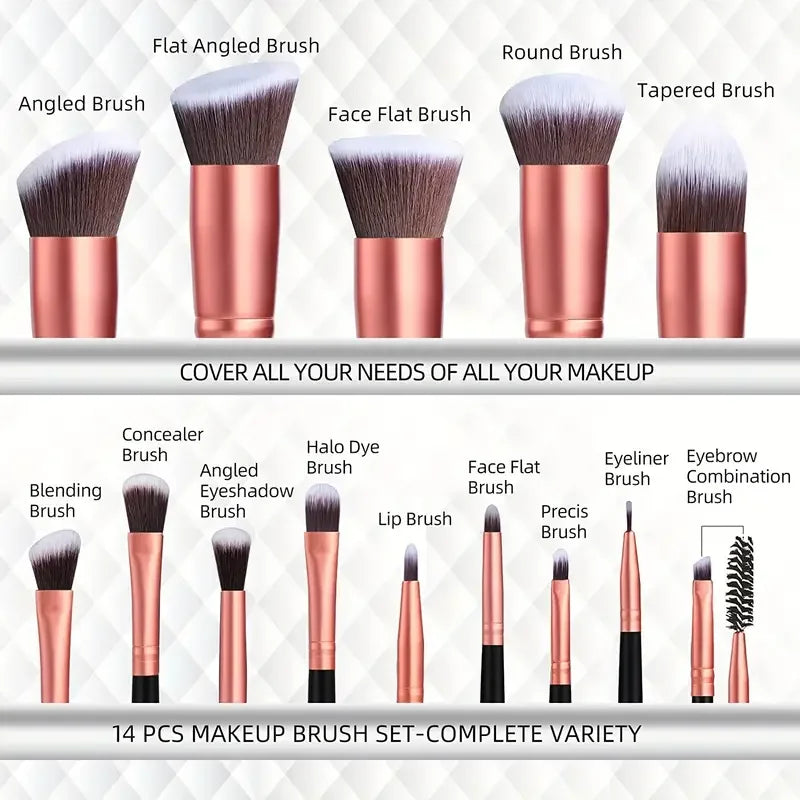 14PCS Makeup Brushes Set