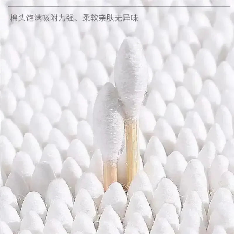 200PCS Wooden Double-Ended Cotton Swabs